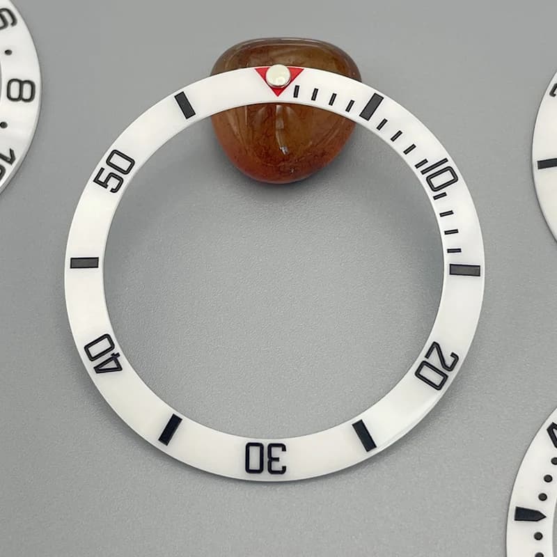 Anelli per inserti lunetta in ceramica curva da 38 mm compatibili con cassa orologio SUB SKX007 SKX009 GMT, movimento NH35 NH36, ricambi per orologi da uomo