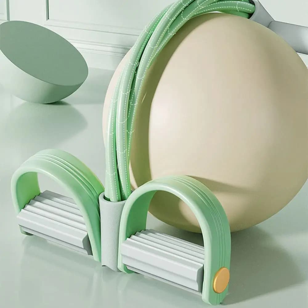 Fitness equipment: Elastic 4 Tubes for Yoga, Thick Rubber Resistance Phases, Abdominal Elastic, Elastic Brake