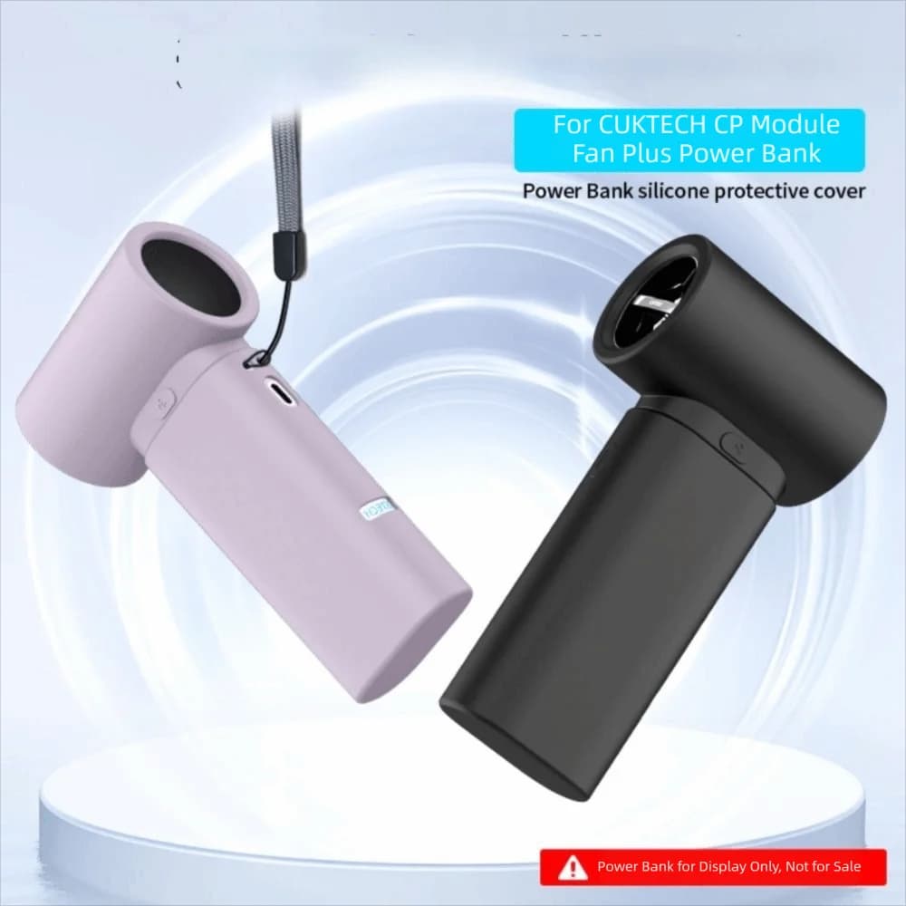Silicone Protective Case Dustproof Shockproof Soft Cover Portable Carrying Case for CUKTECH CP Module Fan Plus Power Bank