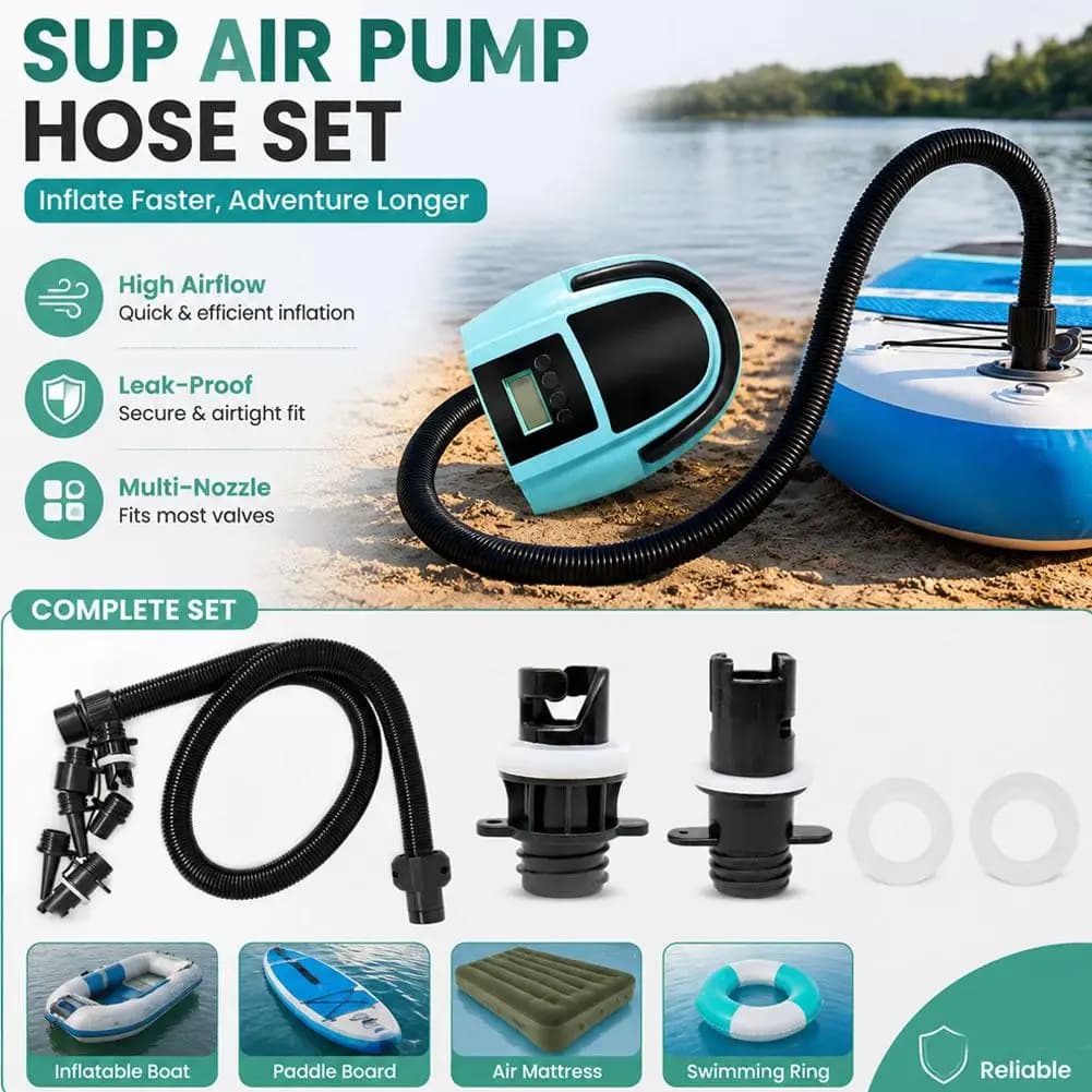 6Pcs Air Pump Adapter Air Valve Converter Sup Pump Adapter For Inflatable Boat Kayak Paddle Board
