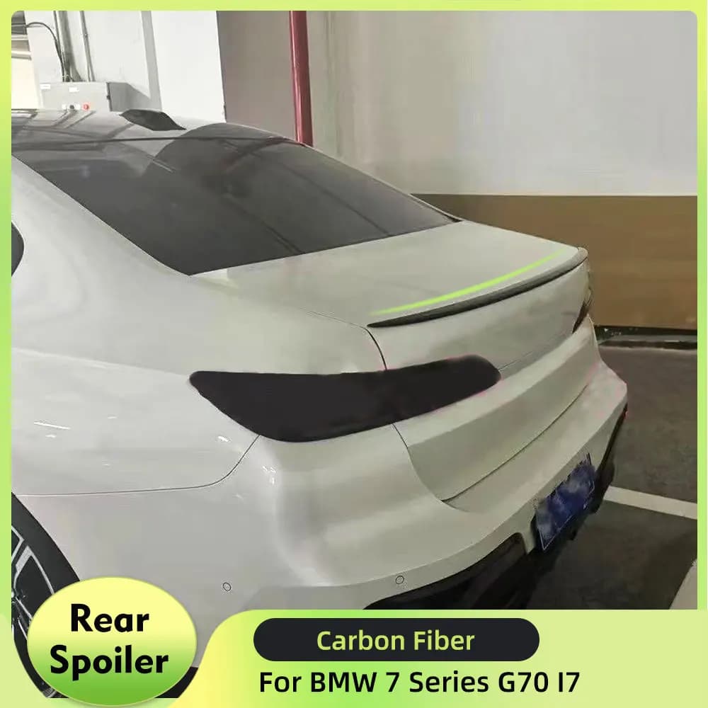 Ala spoiler posteriore per auto in fibra di carbonio per BMW Serie 7 i7 G70 Berlina 2024 Spoiler spoiler bagagliaio posteriore ala labbro