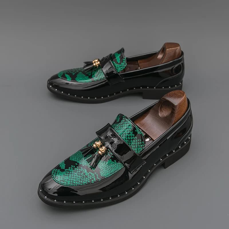 Men's Classic Shoes with Frange, British Moccasins Lightweight and Comfortable for Office, Elegant Men's Shoes, Sizes 38-46