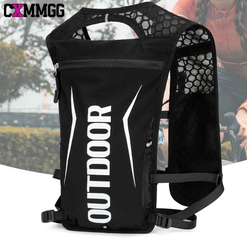 CXMMGG 1PCS Race And Jogging Hydrating Vest Water Pack Women's Backpack 5.5L 5L Runner Trail Race Marathon Cycling Jogging