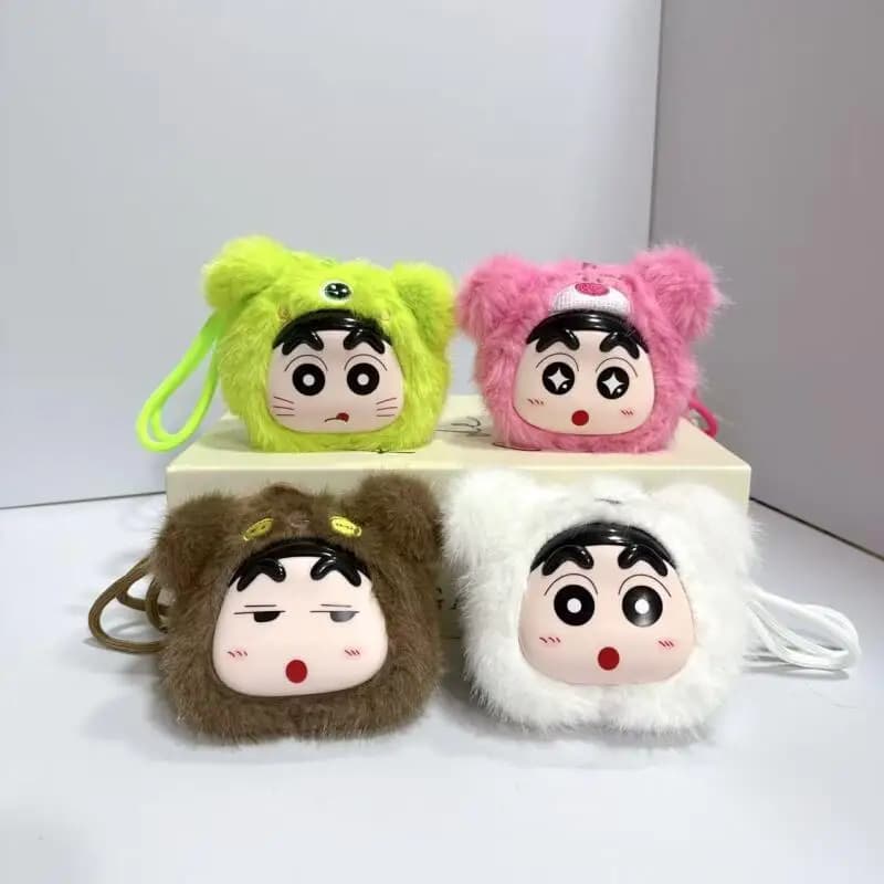 New Kawaii Crayon Shin Chan Series Plush Keychain Creativity Plush Toy Student Backpack Decoration Anime Peripherals Friend Gift