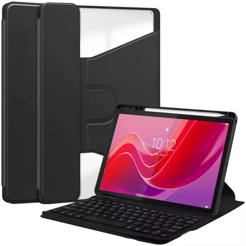 for Lenovo Tab M11 with Bluetooth Keyboard Case Rotate Tablet Stand Magnet Flip Sleeve Anti Drop Full Coverage with Pen Slot