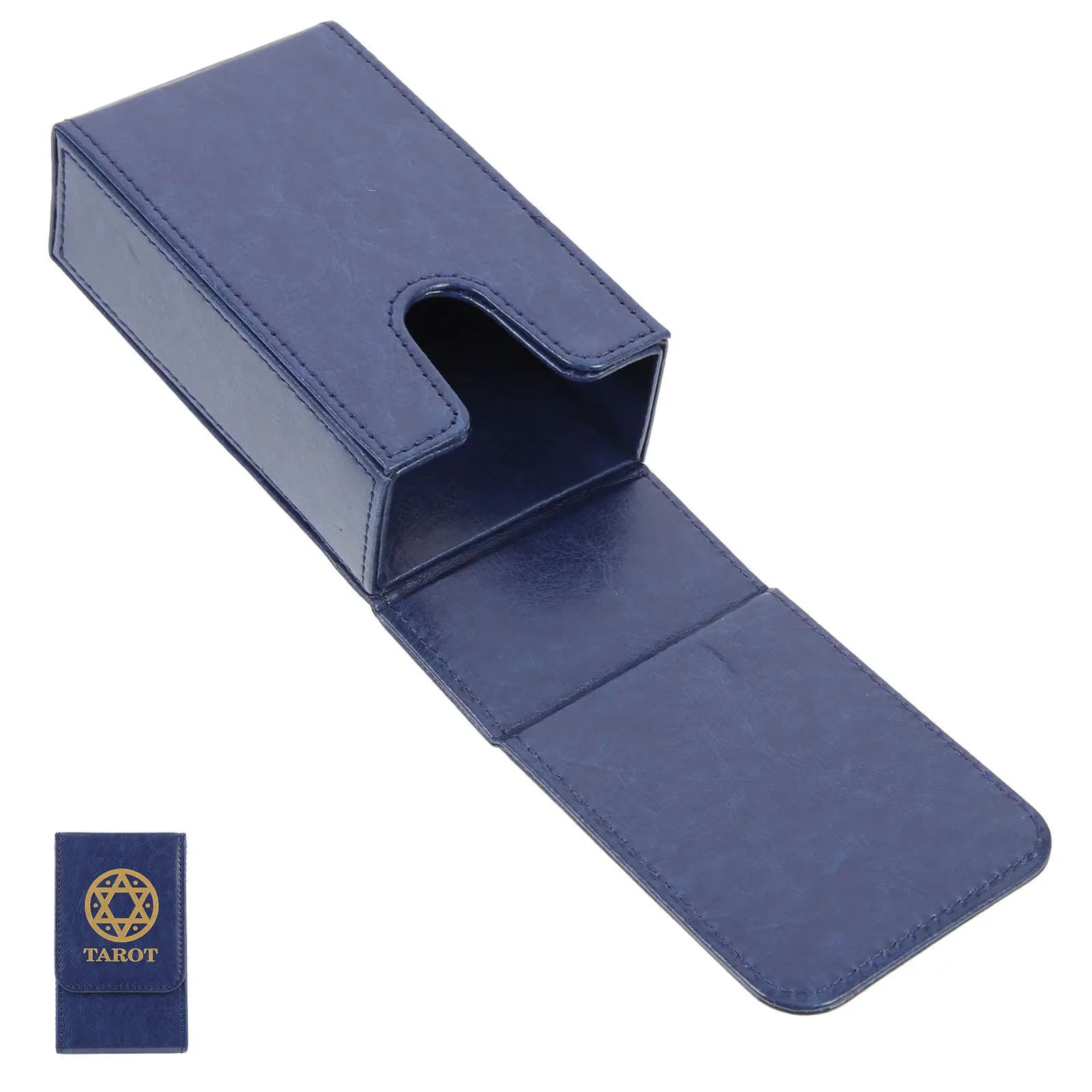 Scatola Porta Tarocchi in PU Premium, Design Rettangolare, Impermeabile, Organizzatore per Carte da Tarocchi e Poker, Custodia Portatile, Idea Regalo