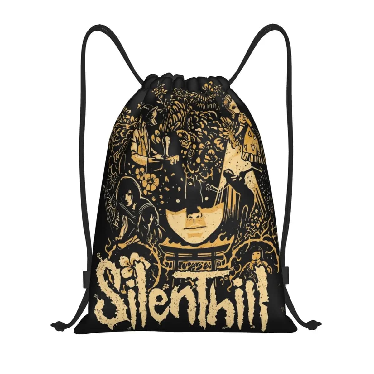 Gioco horror Silent Hill F Zaino con coulisse Zaino sportivo da palestra Hinako Shimizu Borsa a corda per la corsa