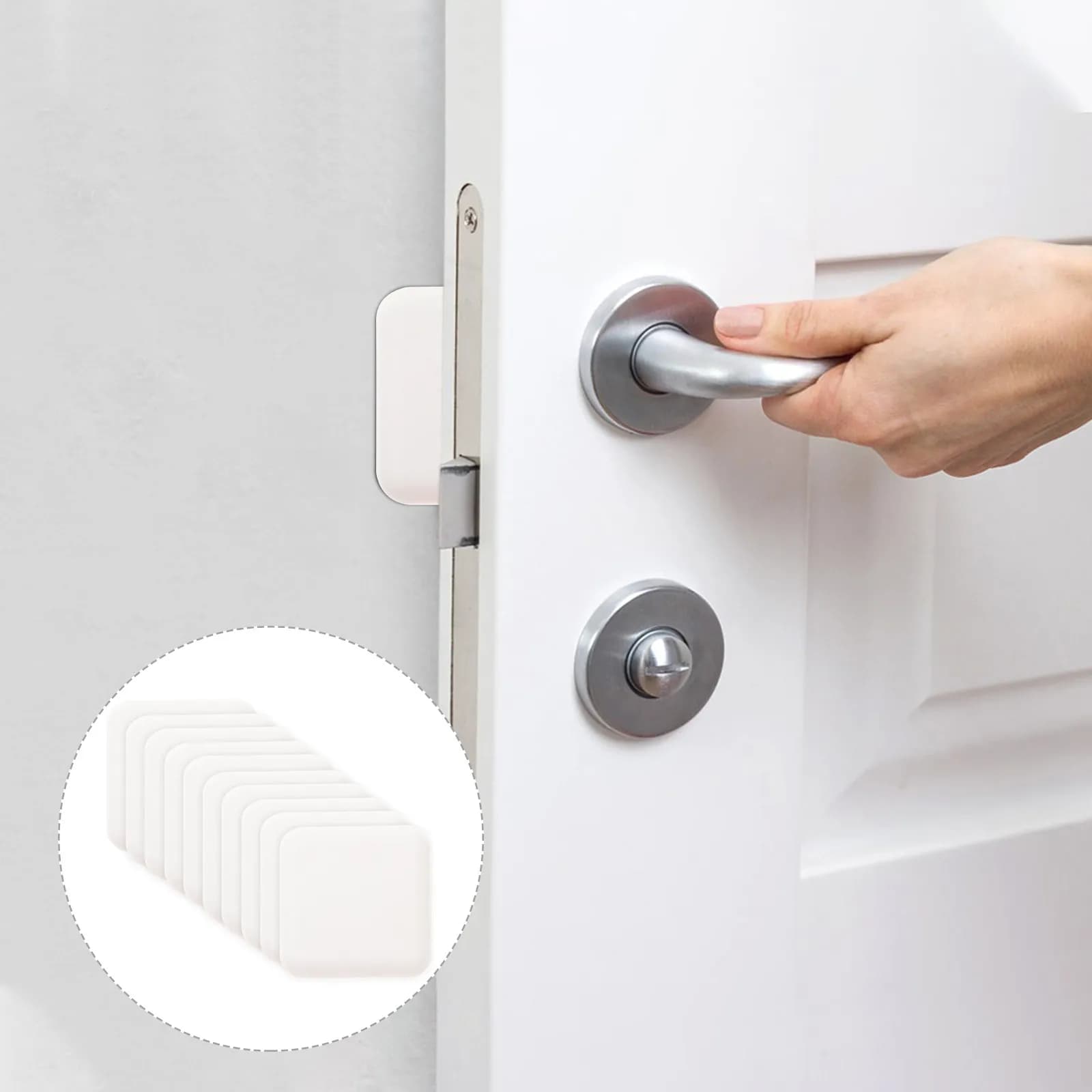 10Pcs Wall Protector Door Knob Protector High Durability Plastic Door Stopper Guard Anti-Collision Bumper for Walls Cabinets