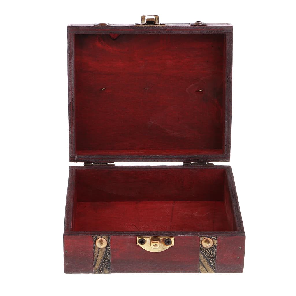 Classical Vintage Wooden Jewelry Casket Organizer Jewelry Storage Gift Box Chinese Retro Earrings Ring Necklace Storage Box Case