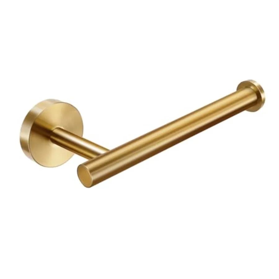 Toilet Paper Roll Holder, SUS 304 Stainless Steel Round TP Hanger, Stylish Brushed Toilet Paper Holder Wall Mount for Bathroom,
