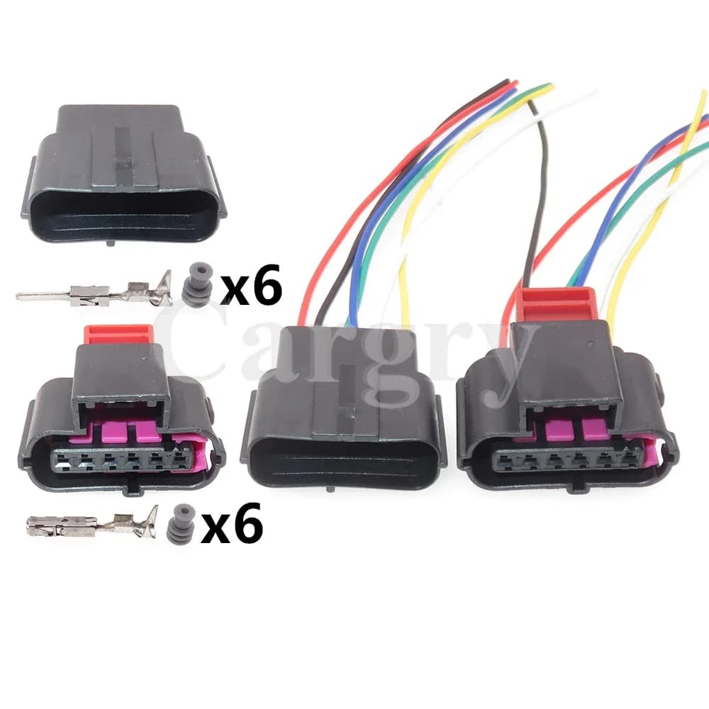 1 Set 6P 8K0973706 8K0 973 706 AC Assembly Auto Accelerator Throttle Pedal Wire Harness Sealed Socket For Audi VW Skoda