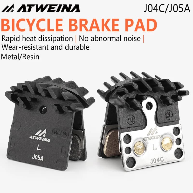 Pastiglie Freno in Metallo ATWEINA J05A L05A J04C L04C con Alette di Dissipazione del Calore Resistenti al Calore per MTB