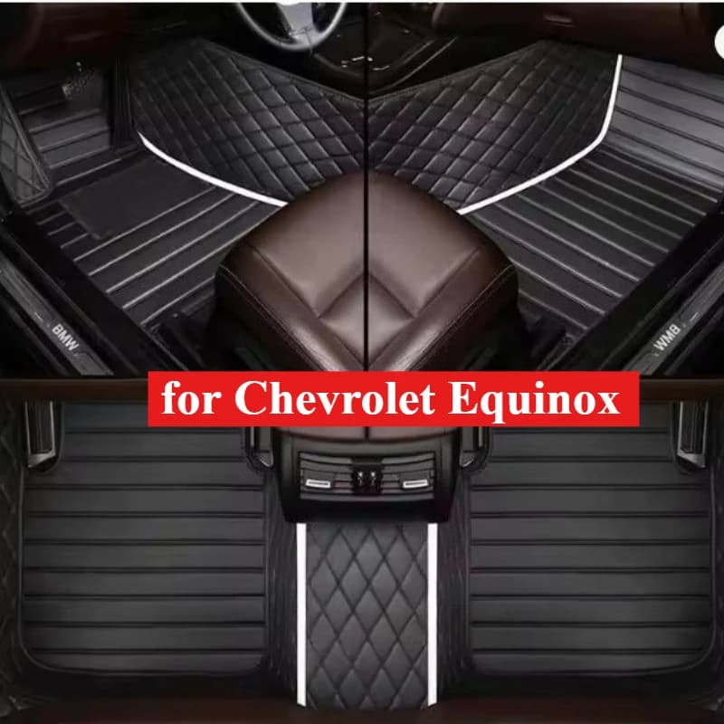 Tappetini per auto personalizzati per Chevrolet Equinox Plus accessori auto Tappeto in pelle Tappeti 5D per tutte le stagioni Interni del piede 2017-2025