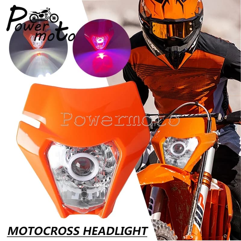 Motocross Enduro Faro DRL Dirt Bike LED Testa Della Luce Lampade Per SXCW SX XCW EXCF EXC SMC Adventure RALLY 450 Rally Replica