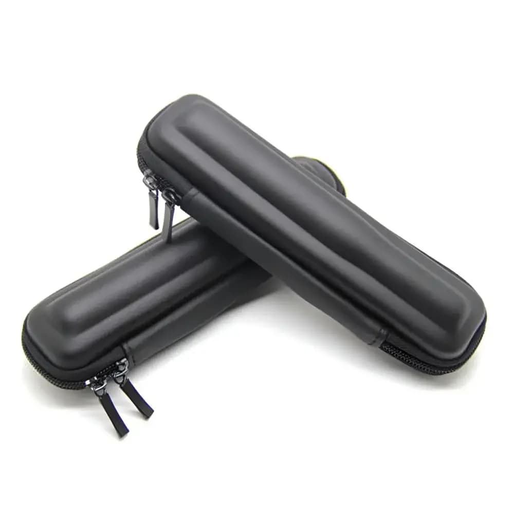 Custodia mini sottile nera Custodia piccola in pelle con cerniera Custodia con cerniera per EVOD EGO 18650 Mod PEN