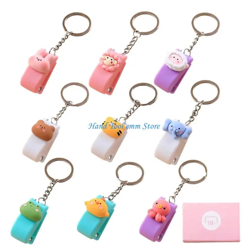H37F Adorabile cucitrice in miniatura cucitrice tascabile con portachiavi per uffici scolastici