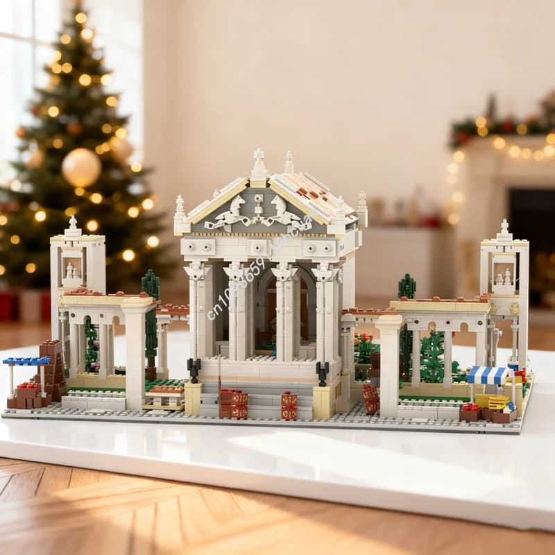 2690 pz MOC Antico Forum Romano Alt Costruire Modello Modulare Regali Di Natale Building Blocks FAI DA TE Idea Educazione Giocattolo di Mattoni Per Bambini