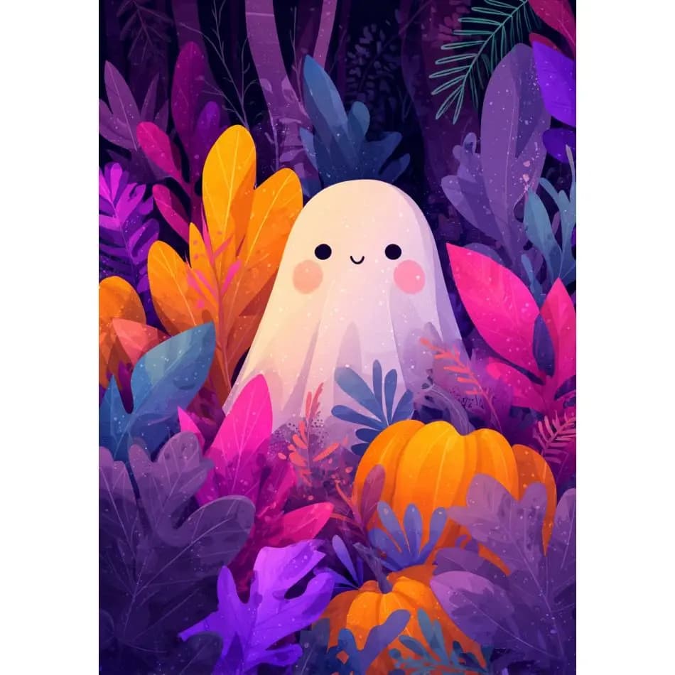 RUOPOTY 5d Diamond Painting Kits Night Ghost For Adults Diamond Art Kits Landscape Full Round Paint By Diamonds Wall Embroidery