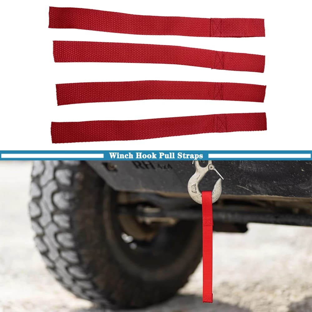 Car Exterior Hook Hook Pull Hook Sludge Helmet Nylon Strip for Universal Model Suzuki Jimny Jeep Wrangler JL 2018-2024
