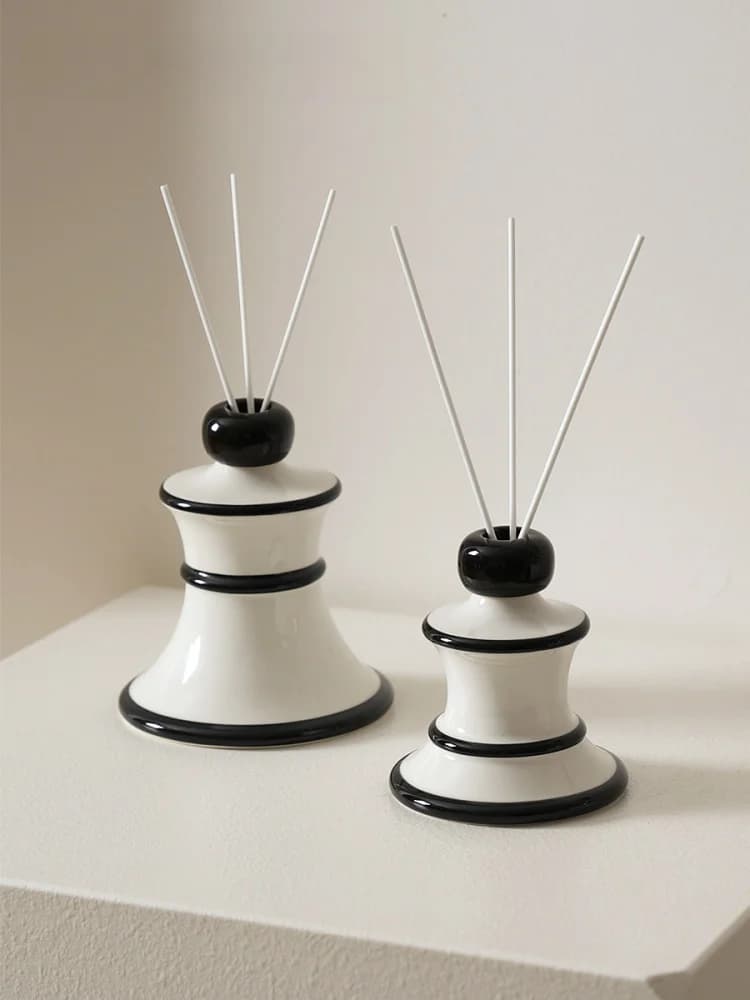 Diffusore in Ceramica LENYVASEN a Forma di Bottiglia, Senza Fiamma, per Aromaterapia, Decorazioni per la Casa, Profumatore per Soggiorno