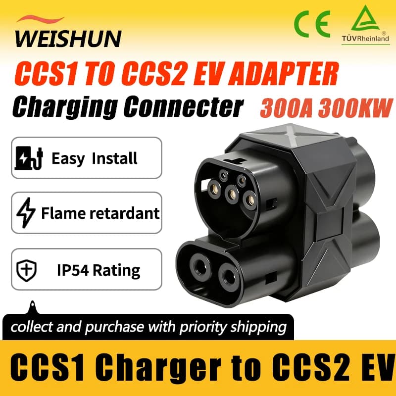 CCS1 TO CCS2 EV Charger Connector for Electric Vehicle for CCS1 Charger for Electric Car Adapter CCS2