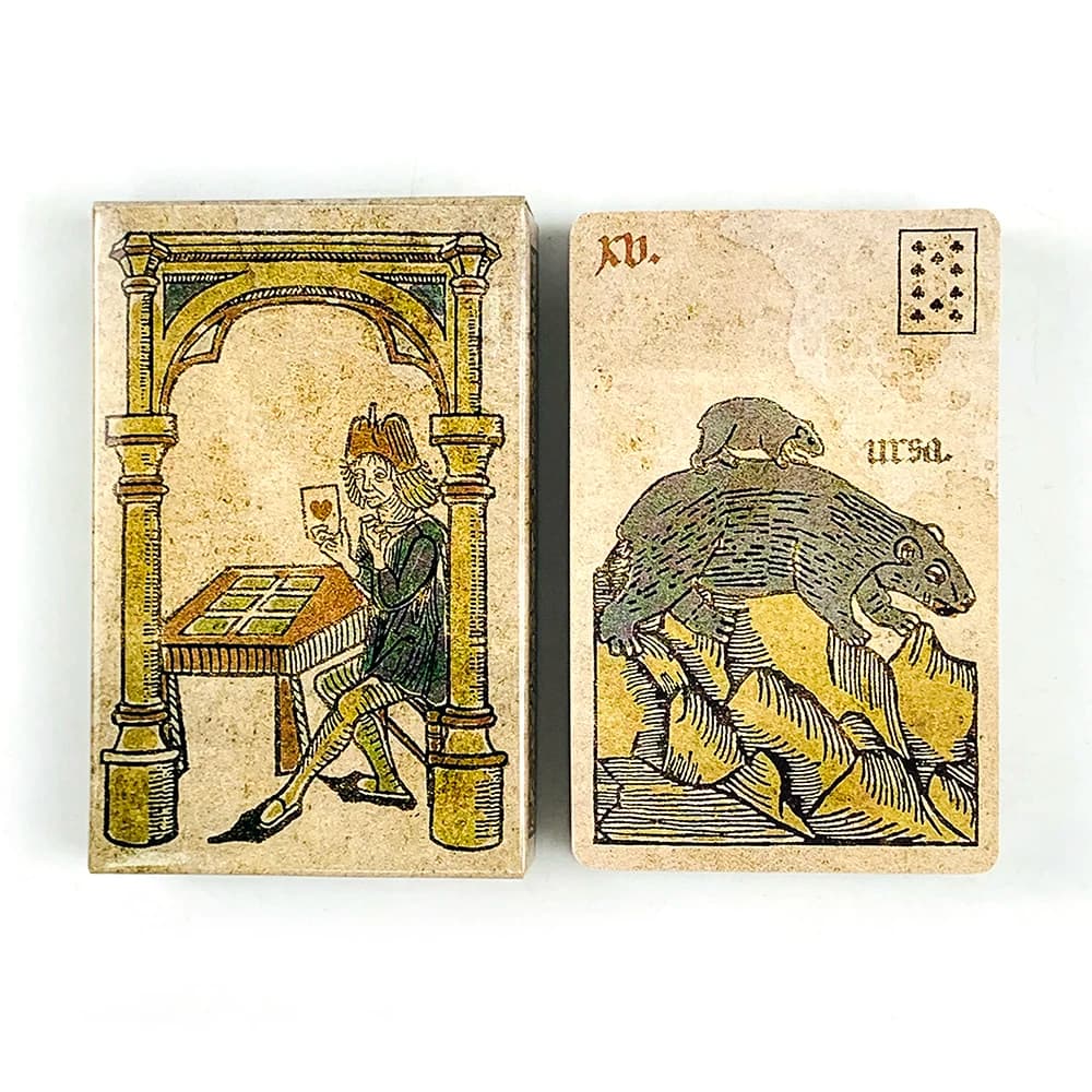 Carte Oracle Carta di intrattenimento per il tempo libero Raccolta di famiglia Mazzo di divinazione Gioco di carte da gioco Piccolo formato da poker Stile retrò