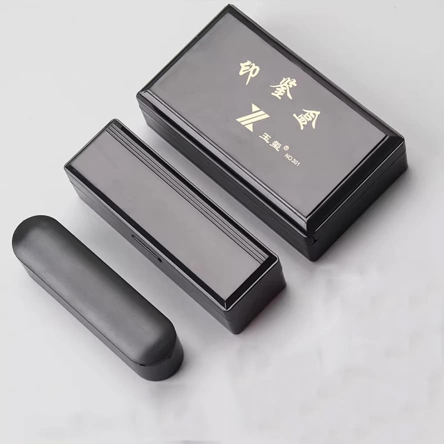 Chinese seal box painting calligraphy Art set ABS inkpad box Artist Accounting supplies Art set