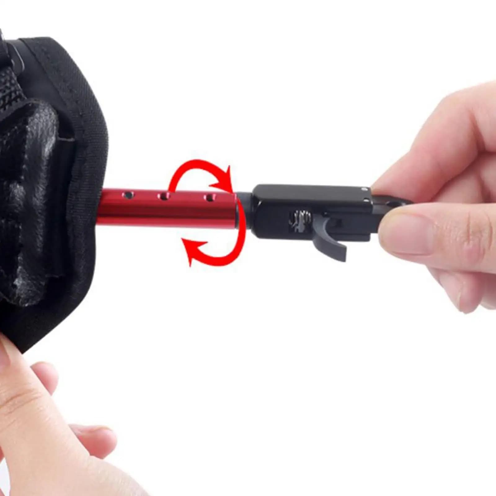 Dispositivo di Rilascio per Arco con Cinturino da Polso Regolabile in Nylon, Grilletto Resistente per Tiro con l'Arco, Caccia e Tiro al Bersaglio