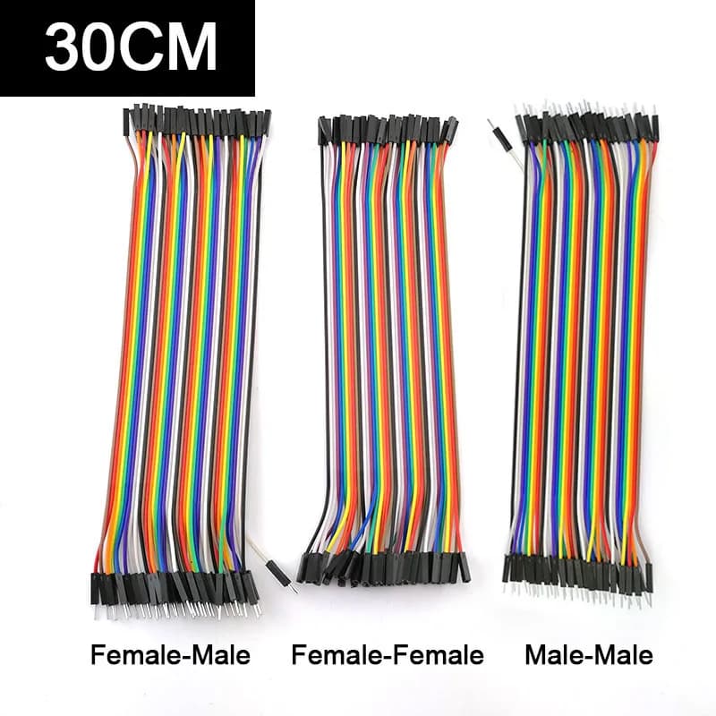 40pin Wire 30cm Dupont Jumper Wire Line Male Eclectic Male Female F M Connector for Arduino DIY Kit P