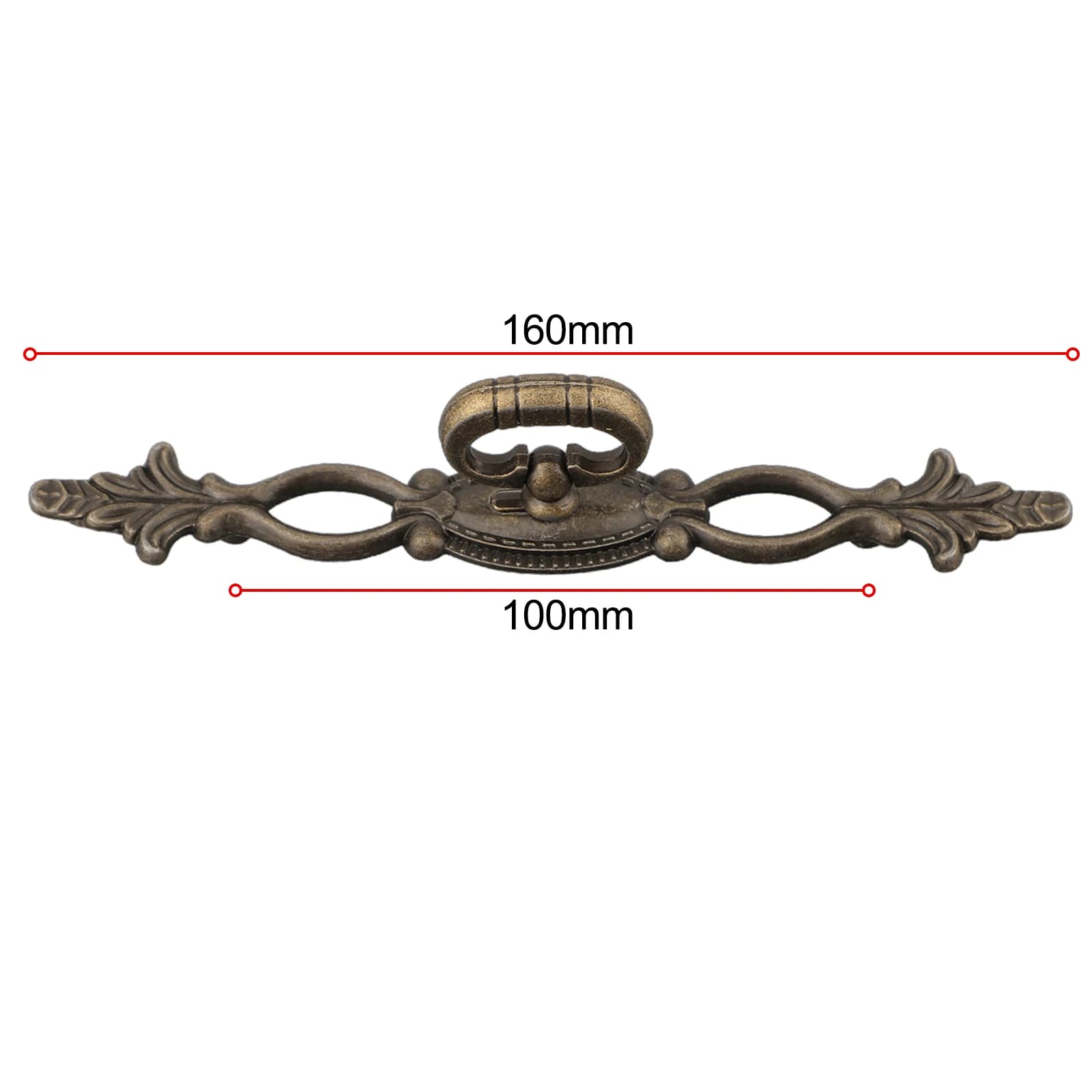 Maniglia per porta, maniglia per cassetto, pratica e durevole, in lega di bronzo, 100 mm, facile installazione, pratica