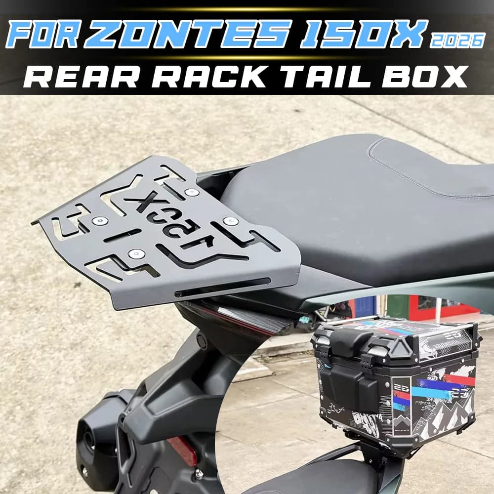Per ZONTES 150X, portapacchi posteriore, pianale rinforzato per bauletto e accessori per portapacchi bauletto ZT150T-X.