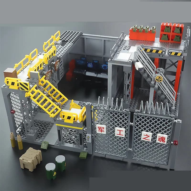 Figure militari SWAT delle forze speciali area di monitoraggio hangar Base di ordnance Kit di blocchi di costruzione Giocattoli di mattoni di assemblaggio per bambini