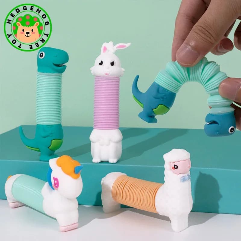 Nuovo Pop Tube Silicone Alpaca Unicorno Bubble Balls Push It Tubo di decompressione Anti-stress Vent Agitarsi Giocattoli per bambini Adulti Regali