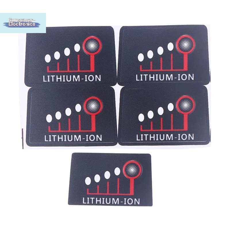 【5/10/20Pcs LED Power Display Button Stickers Set For M18 Lithium Battery Key Labels For 18V 48-11-1815 Li-ion Battery Pack】
