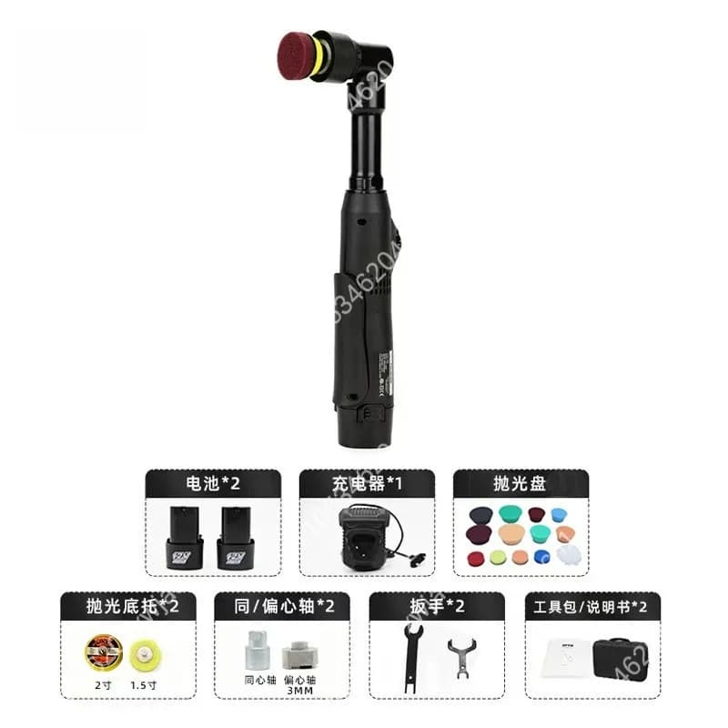 Kit lucidatore professionale per dettagli auto al litio, rettificatrice efficiente per ceratura e lucidatura fine, bellezza automatica