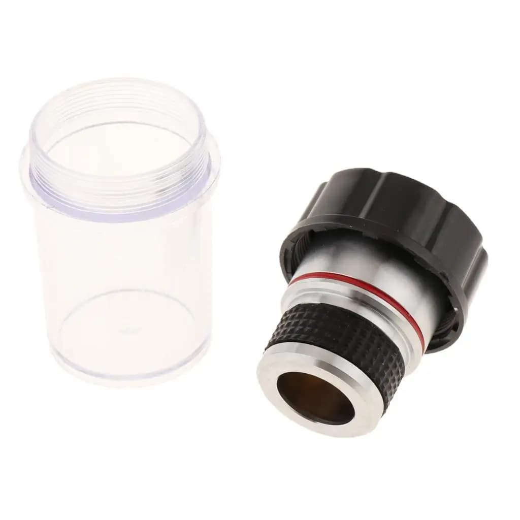 Obiettivo 4x Lente per microscopio composto acromatico Filettatura di montaggio RMS in metallo per laboratorio biologico