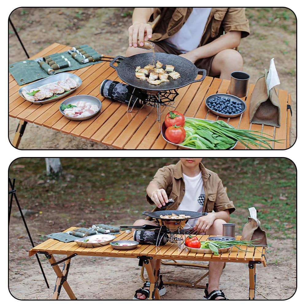 Set di borse portaoggetti per bottiglie di spezie multilingue Contenitore per spezie pieghevole portatile per picnic