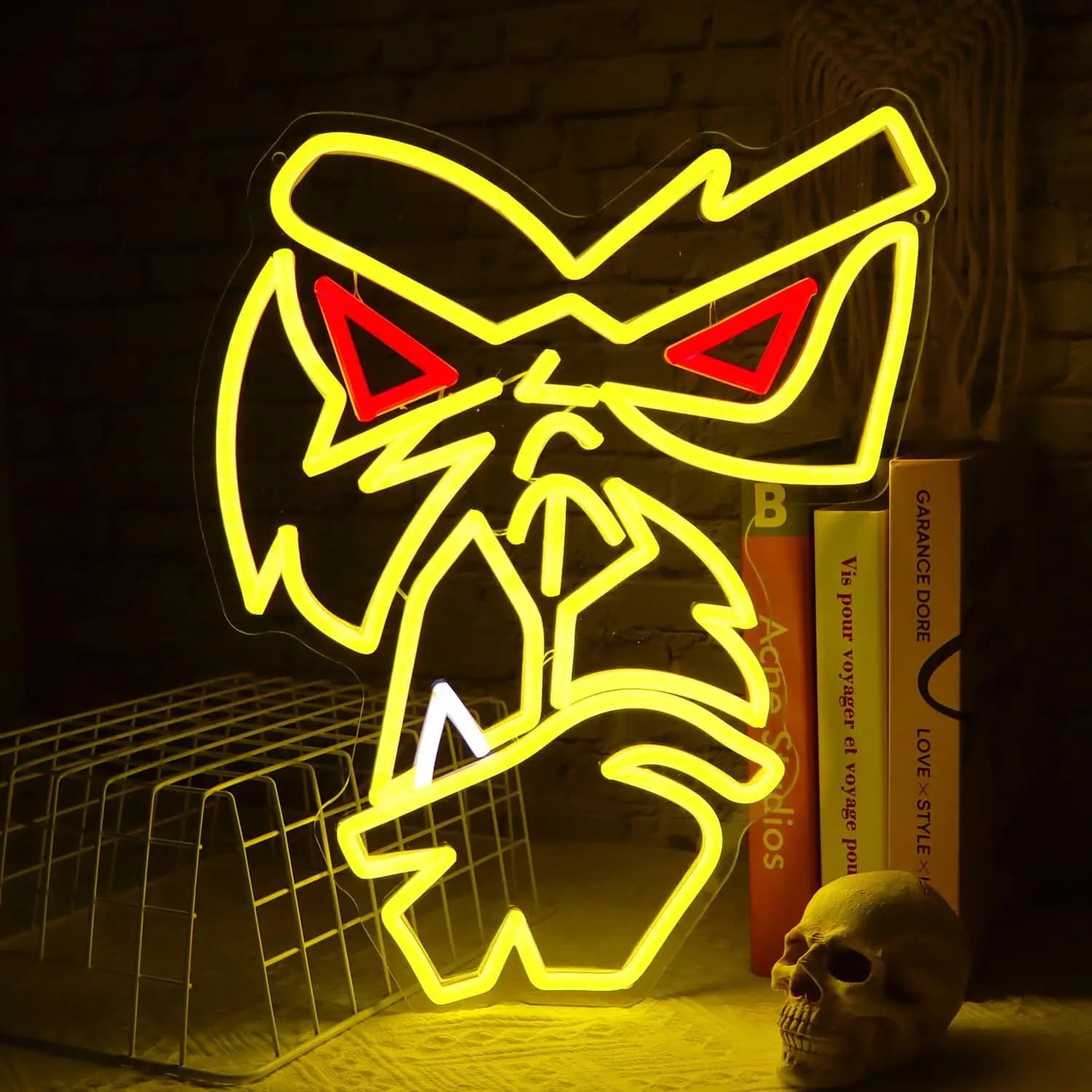 Insegna LED Neon Monster Gorilla, Luce al Neon Dimmerabile USB per Sala Giochi, Zoo, Bar, Soggiorno, Regalo di Compleanno, Decorazione Murale