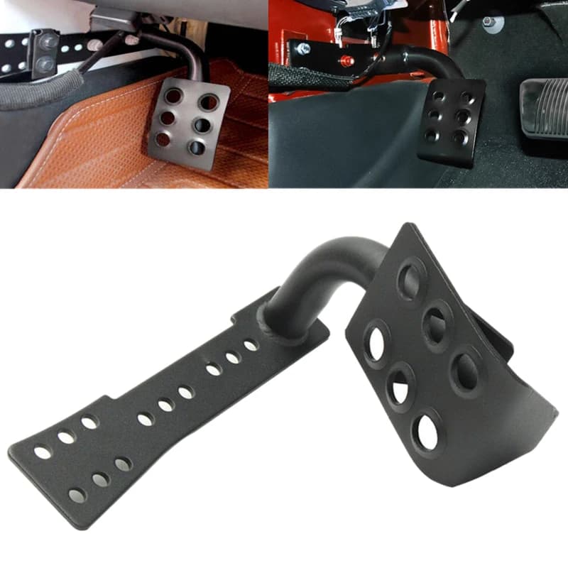 Pedale di riposo sinistro in acciaio per Jeep Wrangler JK Unlimited 2007-2018 Rubicon Sahara X Accessori Sport Fuoristrada