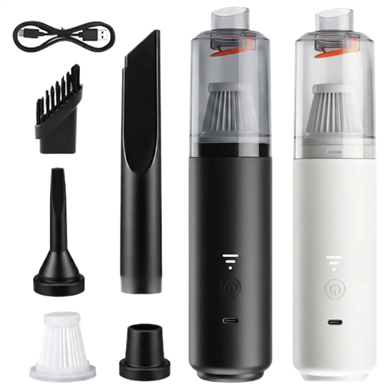Cordless Rechargeable Portable Car Vacuum 2-in-1 Handheld Dust Blower Powerful Mini Cleaning Device Tool Multipurpose Cleaner