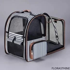 Expandable Pet Carrier Backpack for Small Cats and Dogs Airline Foldable Approved Dog Carrier with Comfortable Inner Padding