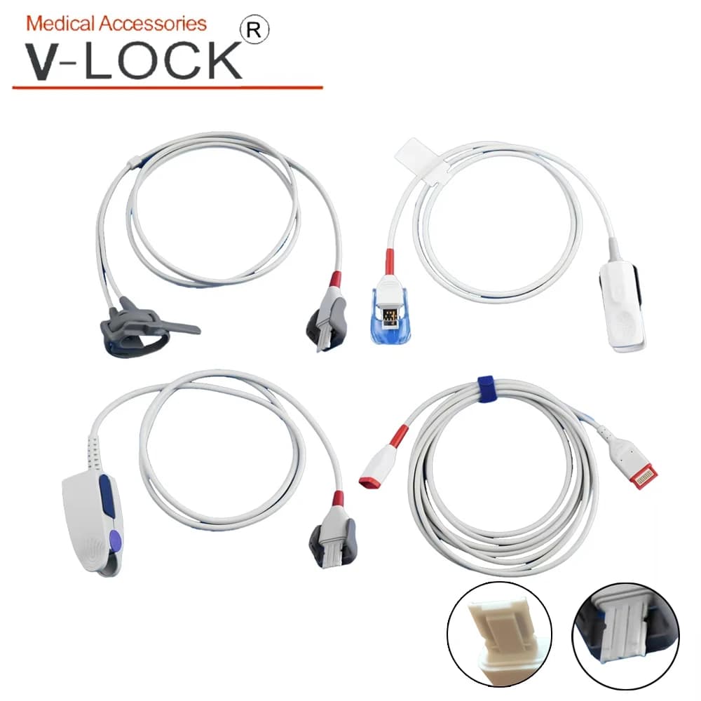 Multisq Masim Adult Newborn SPO2 Cable Compatible for RAD-97 RAD-67 RAD-G SPO2 Oximeter Monitoring