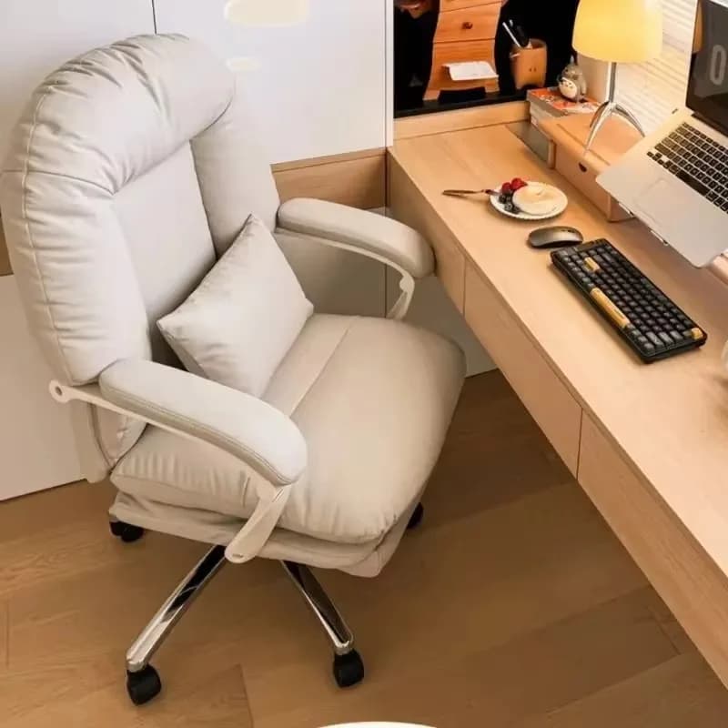 Support Armrest Office Chair Pillow Luxury Elegant Designer Recliner Gaming Chairs Armchair Study Silla Oficina Home Furniture