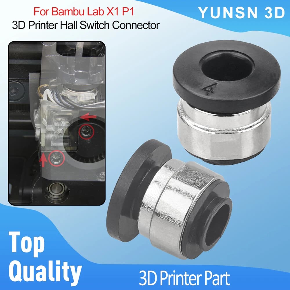Per Bambu Lab X1 P1 4mm Stampante 3D Hall Interruttore Connettore Estrusore Sensore di Filamento Serie P1 Stampante 3D Aggiornamento Accessori