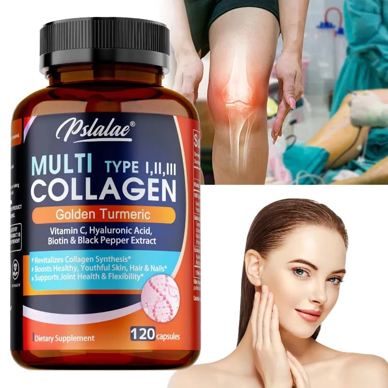 Multi Collagen Peptides - Antioxidant, Improve Skin Elasticity,Reduces Fine Lines,Promotes Hair and Joints Health,Immune Support