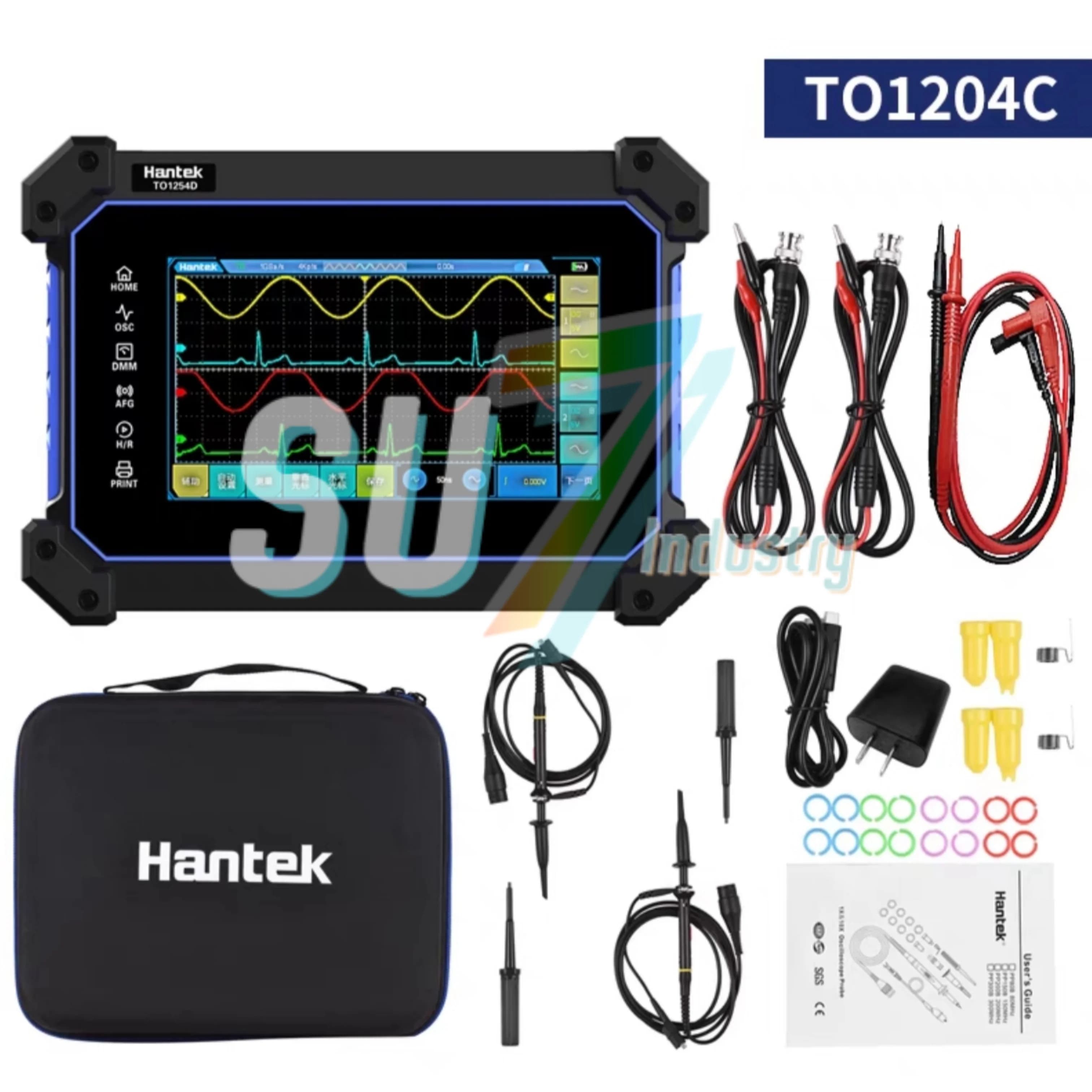 Oscilloscopio digitale portatile per tablet touchscreen Hantek TO1204C Nuovo in scatola