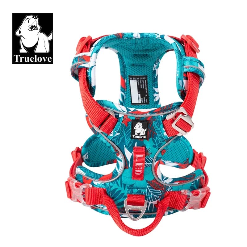 Truelove Pettorina per cani antideflagrante in nylon riflettente mimetico Edizione speciale e versione di aggiornamento Facile da regolare TLH5653