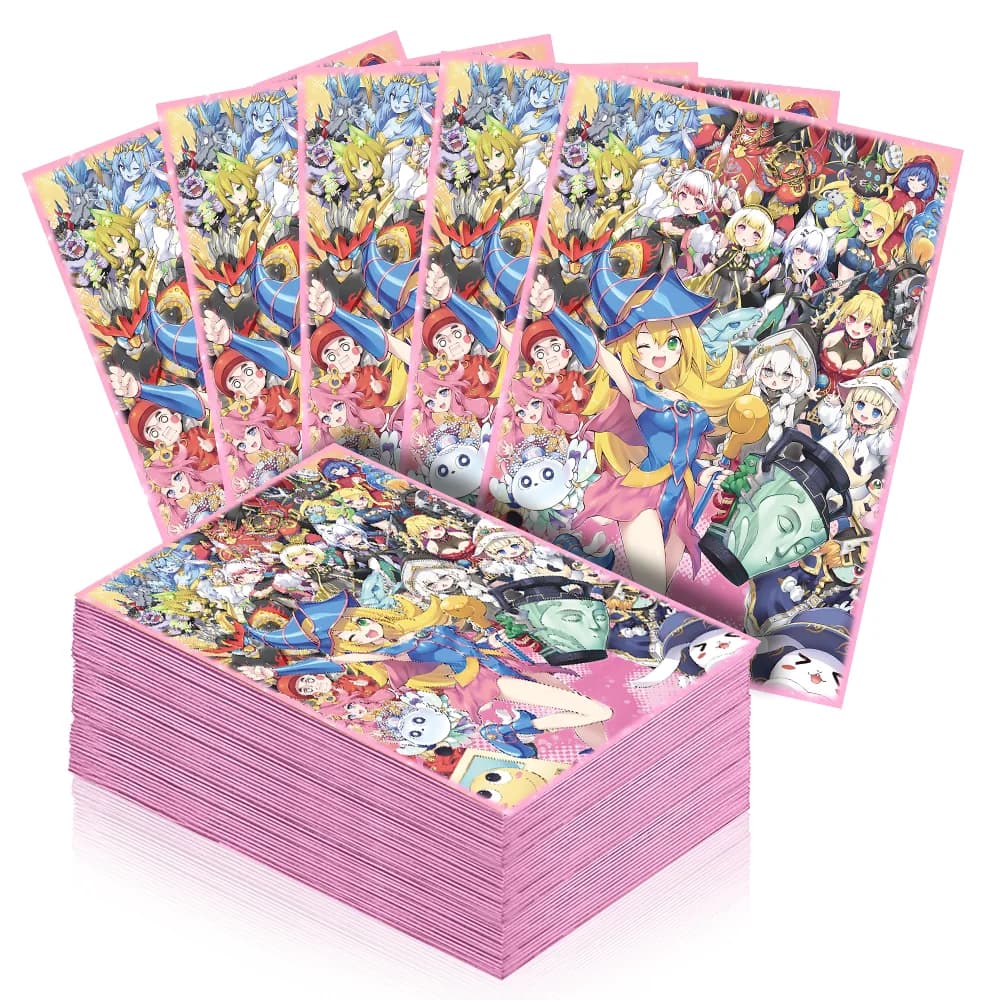 50 pezzi/set Black Magician Girl Yu-Gi-Oh! Bustine Protettive per Carte da Gioco 63x90mm, Custodie per Carte Collezionabili Anime, Regalo Giocattolo