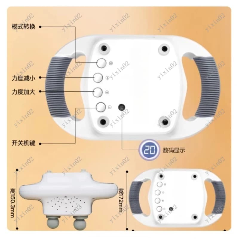 220V Portable Massage Gun Full Body Muscle Relaxation Massage for Sports and Fitness Recovery