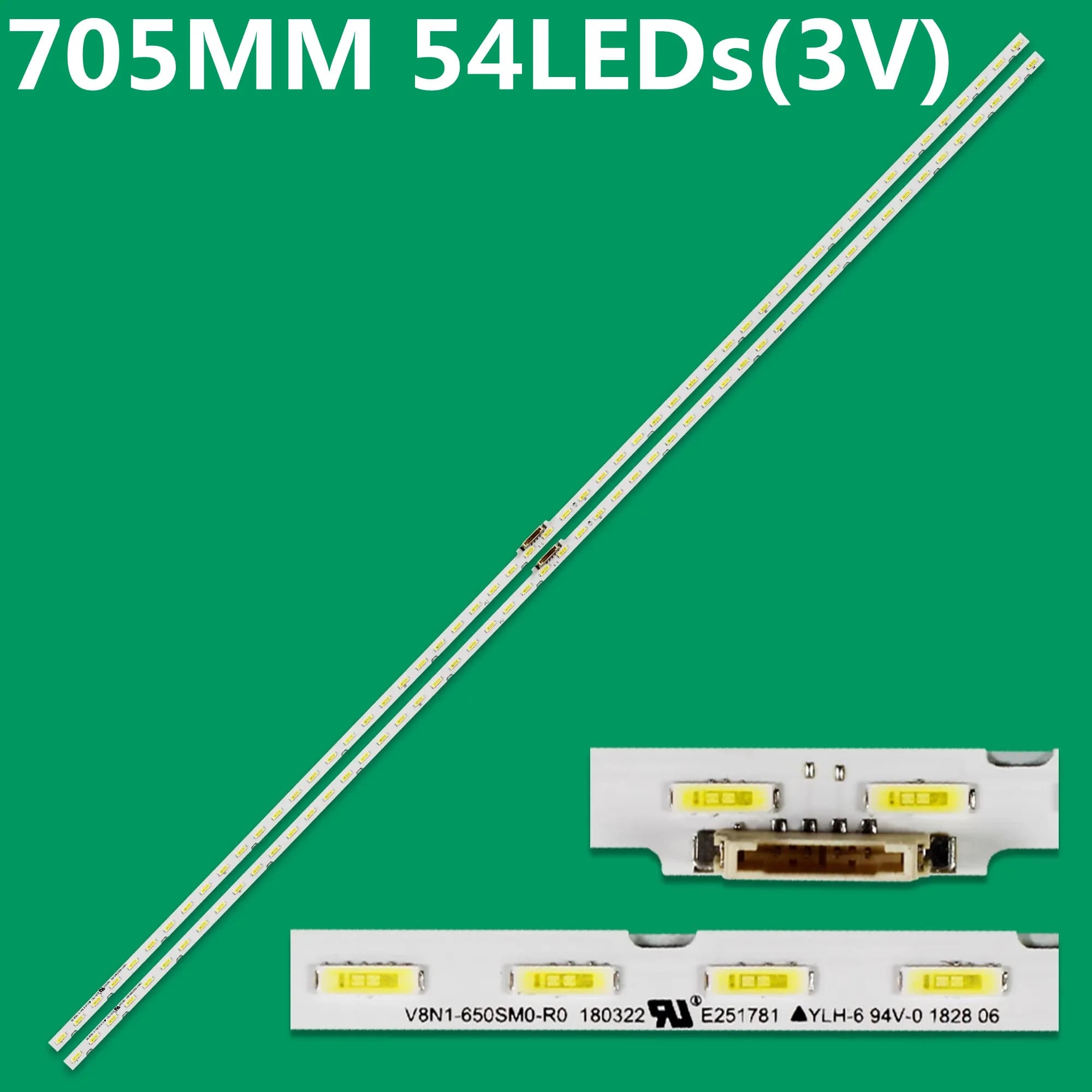 LED Backlight Strip For V8N4-650SM0-R1 LM41-00610A UA65RU7100 UA65RU7400 UA65RU7470 UA65RU7700 UA65RU7790 UA65RU8000 HG65NJ678U